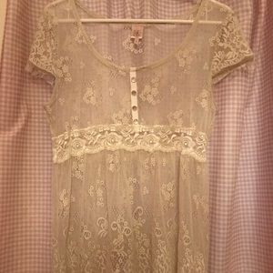 Beautiful classic empire waist lace blouse